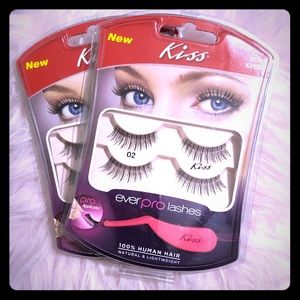 Human Hair Eye Lashes Bundle 2 Packs